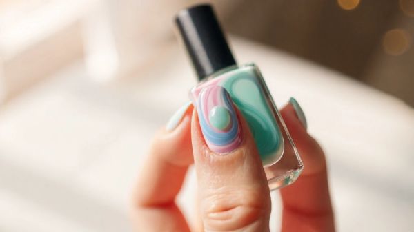 Choisissez la manucure pastel multicolore pour votre style